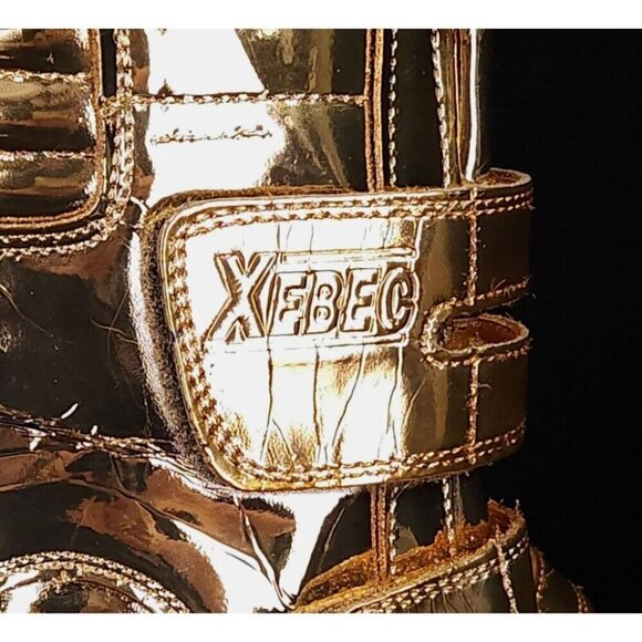 Junya Watanabe x Zebec Oil Resistant Ankle Boots 9.5 25.5 EEEE Women Gold - Picture 6 of 16